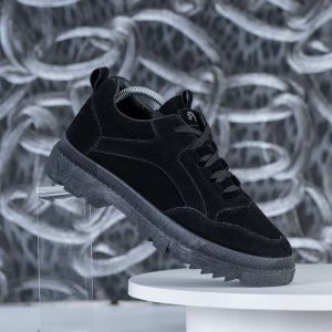 black suede sneaker