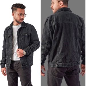 jeans jacket black