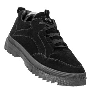 mens black suede sneaker