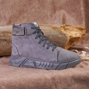 mens suede half boot