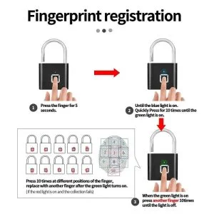 قفل إلكتروني بالبصمه